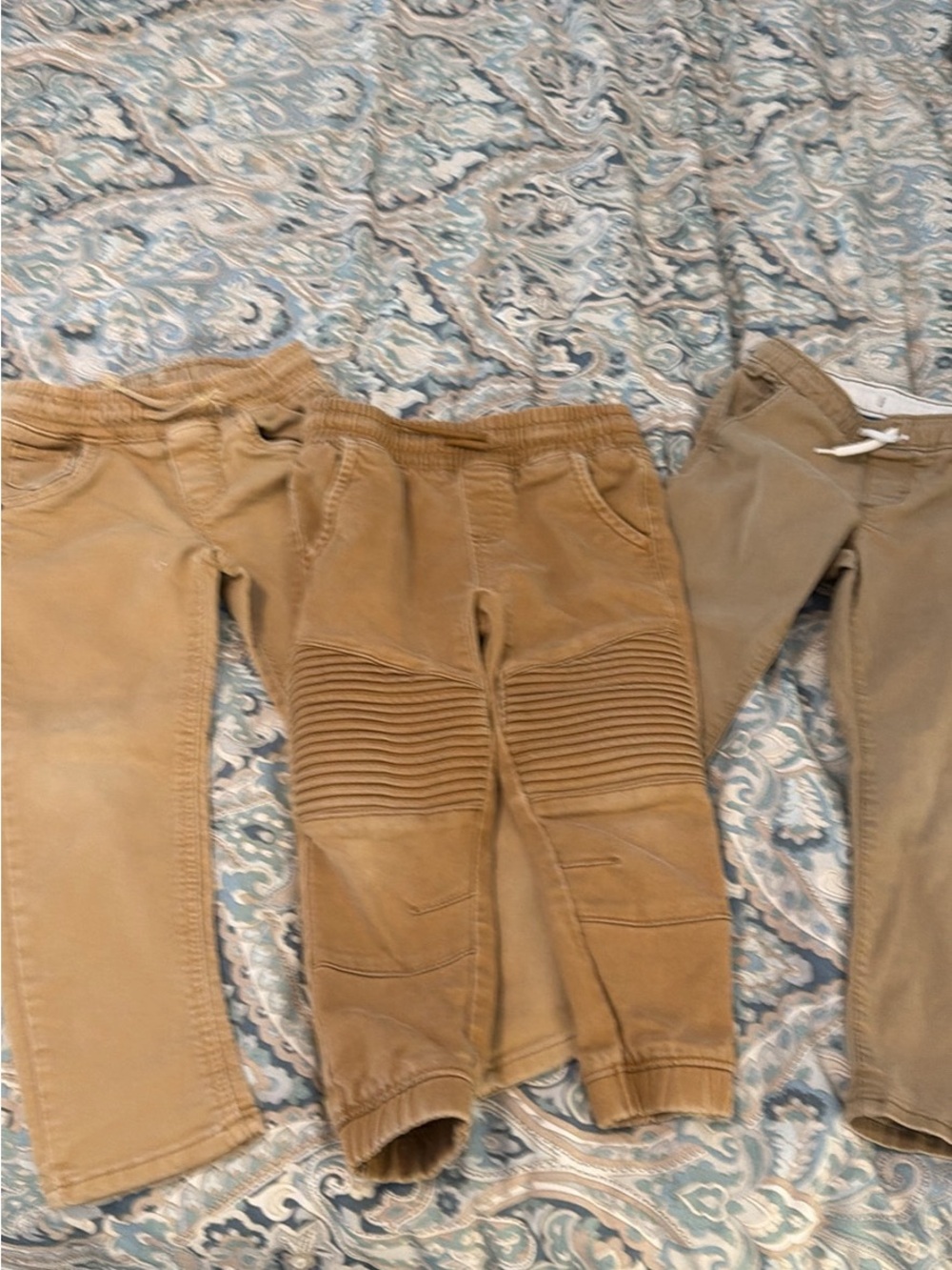 Cat & Jack Tan Kids Jogger Pants Trio